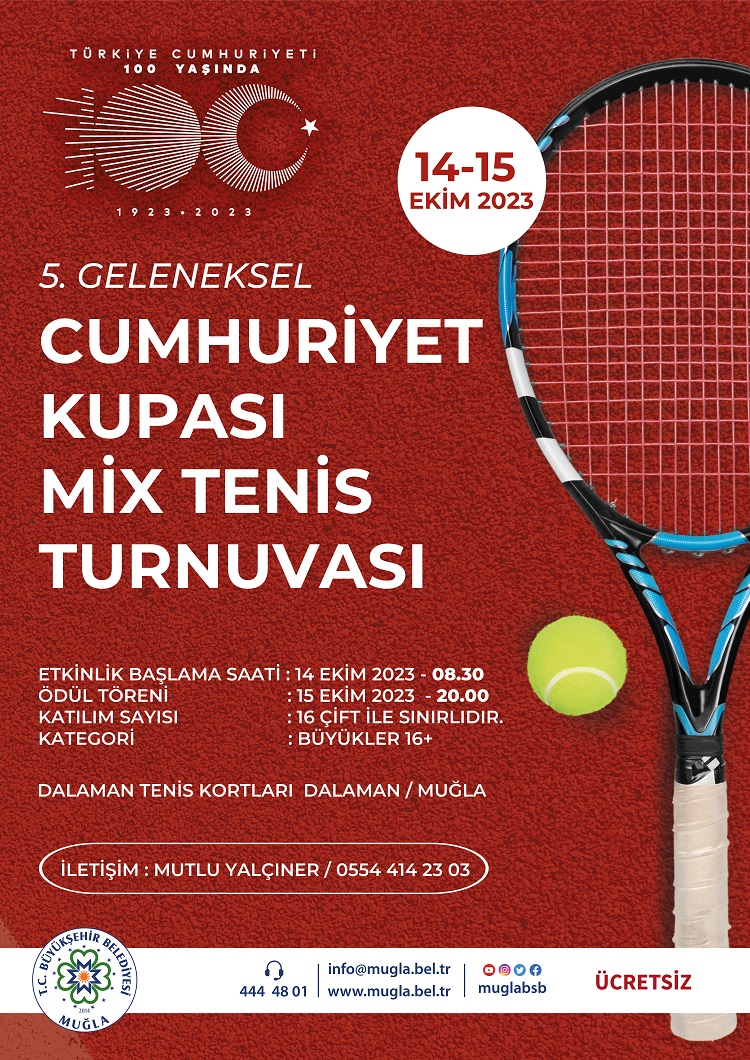 5. Geleneksel Cumhuriyet Kupası Mix Tenis Turnuvası 